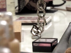 Dirty lesbian babes are having a great fuck, while no one else is not there