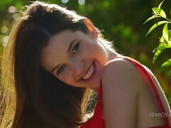 Blond, Vingeren, Gapende, Handbeurt, Buiten, Geschoren, Alleen, Tiener