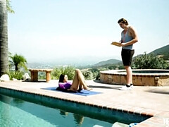 Asiático, Culo, Negro, Morena, Estilo perrito, Pajear