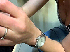 Amateur, Gros cul, Grosse bite, Sucer une bite, Public, Russe