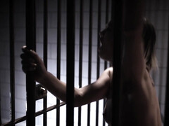 Eliza Jane gets fucked and facialed in the prison