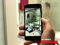 Amerikanisch, Grosse titten, Blasen, Braunhaarige, Reif, Milf, Realität, Schreiend