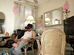 Stepmom Erin Electra Helps Stepson With VR Porn - Big Tits Creampie Fun