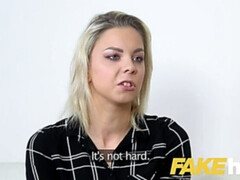 Enthousiasteling, Auditie, Bruinharig, Vrouw, Hardcore, Lesbisch, Kut duiken, Realiteit