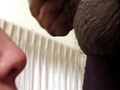 Gros cul, Sucer une bite, Brunette brune, Queue, Lingerie