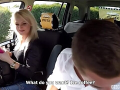 Blonde Czech Taxi Ride: Squirt Surprise
