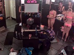 Strippers doing hair and makeup