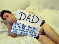 Dad and his buddies can to fuck my ass