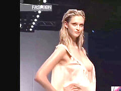 braless Fashion Compilation - braless Runway Catwalk Models - gorgeous