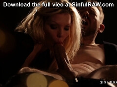 Barbie Sins gets her tight pussy pounded hard by her hubby's new man