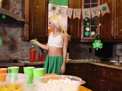 Riley Star fucked by her stepbrother on St Pattys