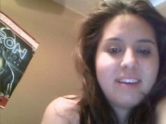 Slightly fat latina hairy pussy jacking off on live camera