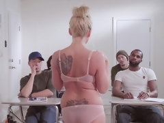 デカパイ, ブロンド, フェラチオ, バック, Hd, 馬乗り, タトゥー, 教師