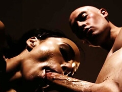 デカチン, 黒人, イマラチオ, チン, 黒人, Hd, 異人種間, オッパイの