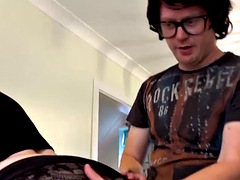 curvy redhead fed with cock and filmed by english nerd