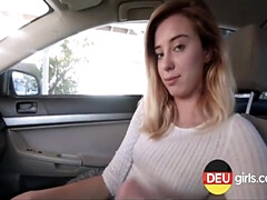 Blondine, Blasen, Auto, Schwanz, Spassig, Milf, Jungendliche (18+), Titten