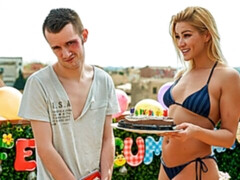 Enthousiasteling, Anaal, Grote kont, Blond, Harig, Masturbatie, Moeder die ik wil neuken, Tieten likken