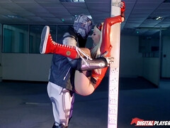 Anal, Cul à la bouche, Blonde, Sucer une bite, Queue, Branlette thaïlandaise, Latex, Rasée