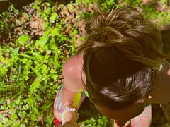I fuck a hiker who lost her way in the forest