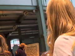 Blue Angel roaming the mall with her friends