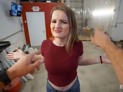 お尻, デカパイ, ブロンド, フェラチオ, 手コキする, ハメ撮り, 剃毛, ティーン