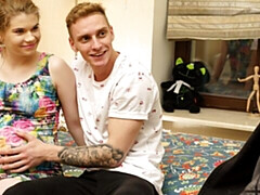 18 años, Culo grande, Verga grande, Mamada, Estilo perrito, Tetas naturales, Adolescente, Tetas