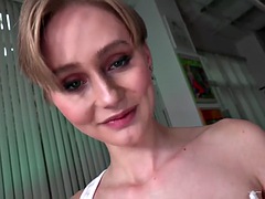 Amateur, Nana, Grosse bite, Gros seins, Branlette thaïlandaise, Pov, Chevaucher, Suçant