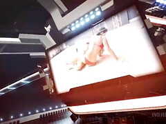 デカパイ, 淫乱熟女, 自然山雀, オマンコ, 赤毛, ペニスバンド, おもちゃ, レスリング