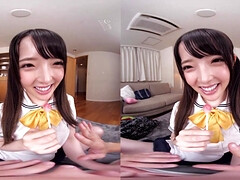 Uncensored POV of students getting kinky with immersive VR experience