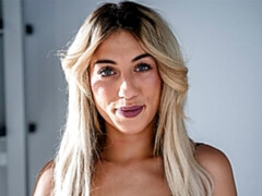 Enthousiasteling, Grote lul, Blond, Hondjeshouding, Ondergoed, Klein, Geschoren, Tiener