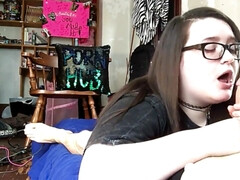 Nerdy SBBW Teenager Rolls Her Eyes Backwards While I Screw Her - Teenage