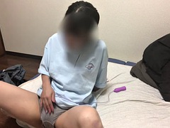 Asiatisch, Tussi, Hochschule, Fingern, Japanische massage, Masturbation, Solo, Titten