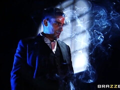 A lucky man gets a back massage from Madison Ivy and fucks her