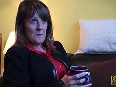 デカ尻, デカチン, フェラチオ, イギリス人, 茶髪の, イく瞬間, フェティッシュ, 熟年