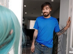 18 jahre, Arsch, Blasen, Schwanz, Kurzes haar, Dürr, Jungendliche (18+), Titten