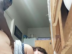 Enthousiasteling, Zwart, Pijpbeurt, Lul, Hondjeshouding, Handbeurt, Huisgemaakt, Keuken