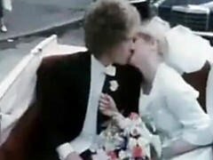 Sucer une bite, Mariée, Tir de sperme, Robe, Maman, Orgie, Rétro ancien, Mariage