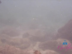 Strand, Sperma in mond, Voetbeurt, Handbeurt, Olie, Buiten, Openbaar, Mager