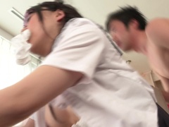 フェラチオ, ディルド, 眼鏡, ハードコア, 日本人, なめる, オマンコ, ティーン