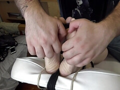 Perverted teen tickling fetish BDSM scene