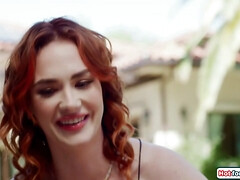 アジア人, デカパイ, 茶髪の, イマラチオ, Hd, 異人種間, シーメール, オッパイの