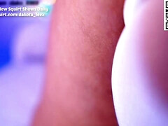 Enthousiasteling, Grote kont, Latijnse vrouw, Slipje, Panty, Spuiten, Kousen, Webcamera