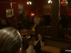 Fesselspiele, Frau, Erniedrigung, Schmerz, Bestrafung, Rau, Sklave, Flotter dreier