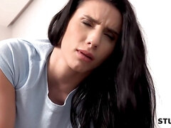 Grote mammen, Bruinharig, Classisch, Diep in de keel, Hondjeshouding, Europees, Fetisj, Hardcore