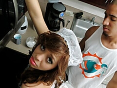 18, デカチン, フェラチオ, バック, 赤毛, ショートヘア, ティーン, オッパイの