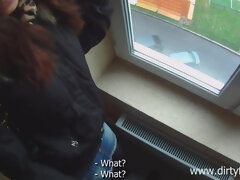 Russian Skinny Teeny Humped On A Balcony