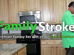 Annoying Stepbro's Big Ass gets licked and eaten by family member's lover