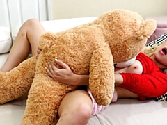 18, デカ尻, デカチン, ブロンド, フェラチオ, バック, 自然山雀, オッパイの