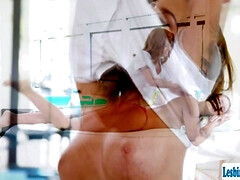 Hd, キス, ラティーナ, レズビアン, マッサージ, オナニー, オイル, 赤毛