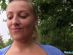 Krystal Swift's Massive Tits and Boobs Bounced Outdoors for Cash